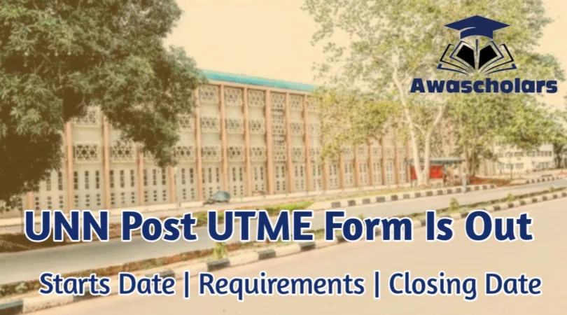 UNN Post UTME Form