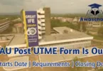 OAU Post-UTME/DE Form 2025