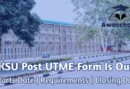AKSU Post-UTME/DE Form