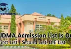FUDMA Admission List