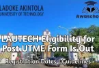 How much Is LAUTECH Post UTME Form