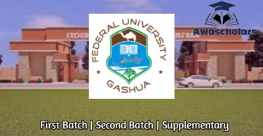 Federal University Gashua Admission List