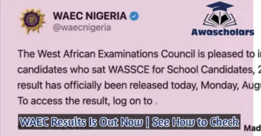 Is WAEC Result for 2025 Candidates Out