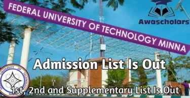 FUTMINNA Admission List