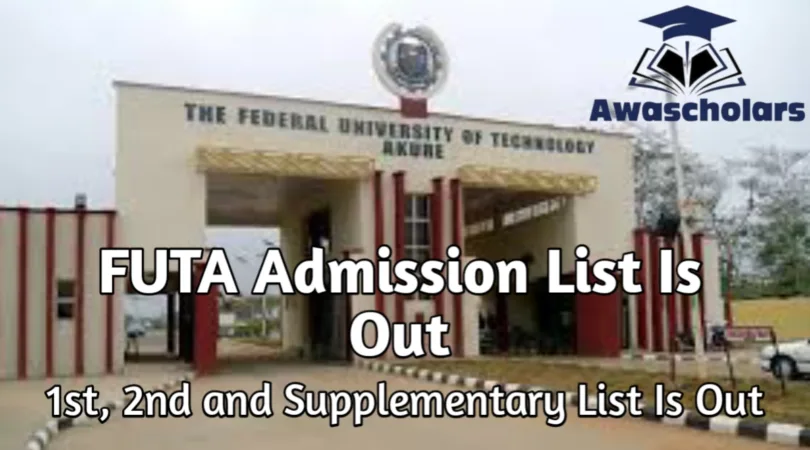 FUTA Admission List