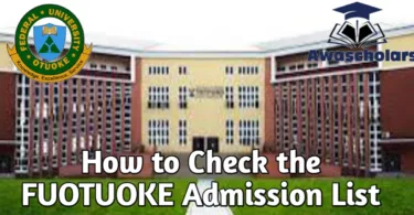 Federal University Otuoke Admission List