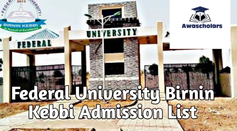 Federal University Birnin Kebbi Admission List 2025/2026