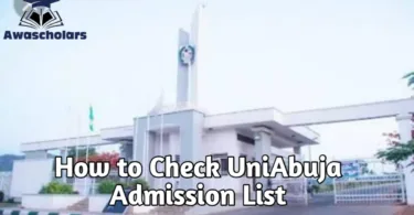 University of Abuja Admission List 2025/2026