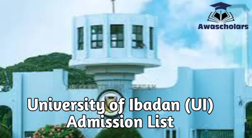University of Ibadan (UI) Admission List 2025/2026