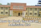 How to Check the UNICAL Admission List 2025/2026