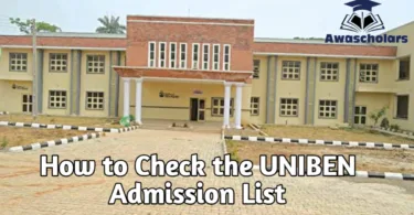 How to Check the UNIBEN Admission List