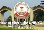 How to Check the UNIUYO Admission List