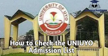 How to Check the UNIUYO Admission List