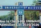 How to Check the UNIMAID Admission List 2025/2026