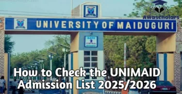 How to Check the UNIMAID Admission List 2025/2026