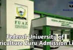 Federal University of Agriculture Zuru Admission List