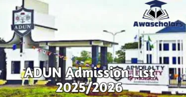 How to Check the Admiralty University Admission List 2025/2026