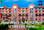 How much Is PAAU Post UTME/DE Form 2025/2026