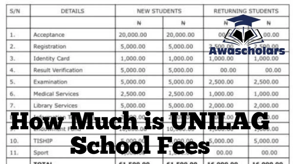 How Much Is UNILAG School Fees? 2025/2026 Updated Guide