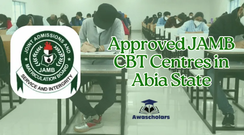 Approved JAMB CBT Centres in Abia State for 2026/2027