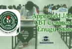 Approved JAMB CBT Centres in Enugu State for 2026/2027