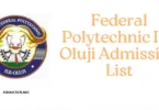 Federal Polytechnic Ile-Oluji Admission List 20252026 Academic Session