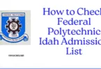 How to Check Federal Polytechnic Idah Admission List 20252026