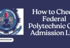 How to Check Federal Polytechnic Oko Admission List on JAMB CAPS