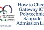 How to Check Gateway ICT Polytechnic Saapade Admission List 2025/2026