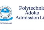How to Check Polytechnic Adoka Admission List 2025/2026