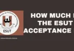 How Much is the ESUT Acceptance Fee for 2025/2026