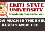 How Much Is EKSU Acceptance Fee for 2025/2026 ?
