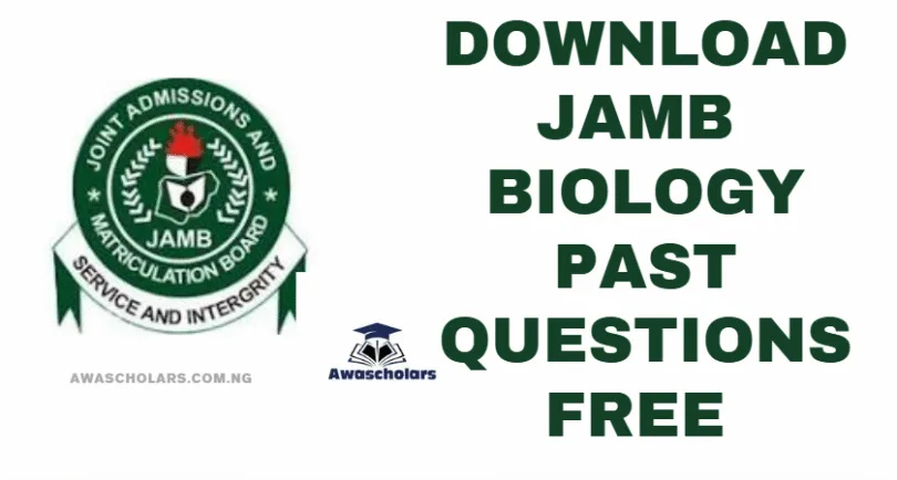 Download JAMB Biology Past Questions Free 2024