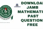 Download JAMB Mathematics Past Questions Free 2024