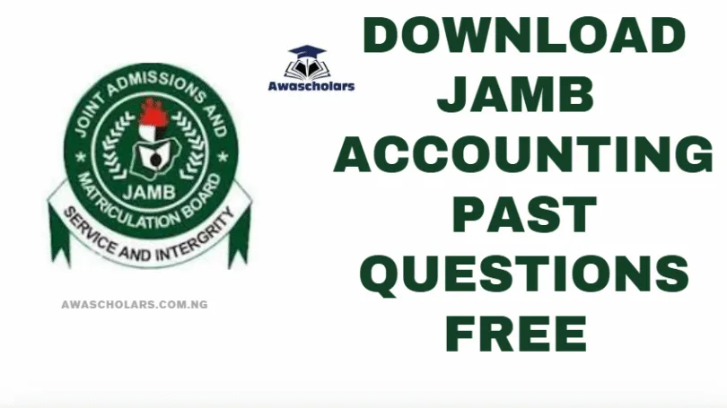 Download JAMB Accounting Past Questions Free 2024