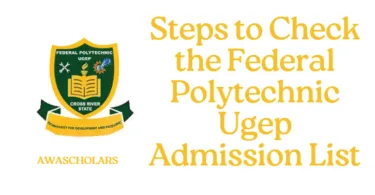 Steps to Check the Federal Polytechnic Ugep Admission List