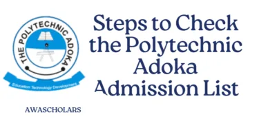 Steps to Check the Polytechnic Adoka Admission List 2025/2026