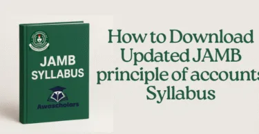 How to Download Updated JAMB principle of accounts Syllabus