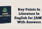 Key Points In Literature In English for JAMB