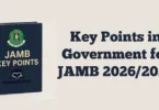 Key Points in Government for JAMB