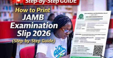 How to Print JAMB Examination Slip 2026