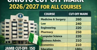 UNIUYO Cut Off Mark 2026/2027 for All Courses